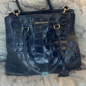 Michael Kors Black Leather Bag